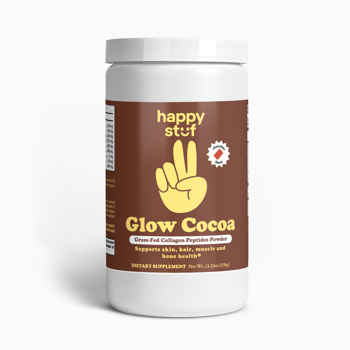 Glow Cocoa - Grass-Fed Collagen Peptides Powder (Chocolate)