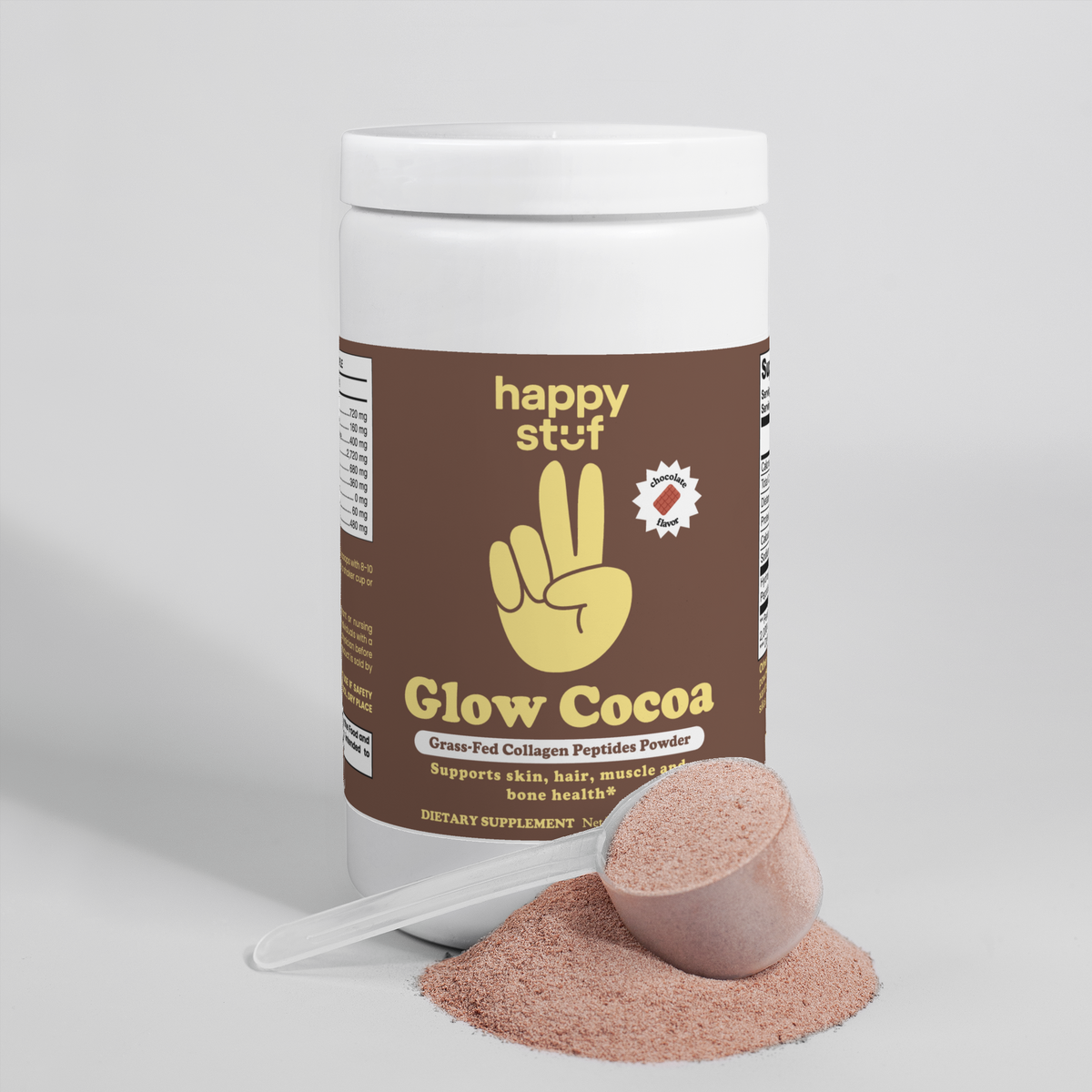 Glow Cocoa - Grass-Fed Collagen Peptides Powder (Chocolate)