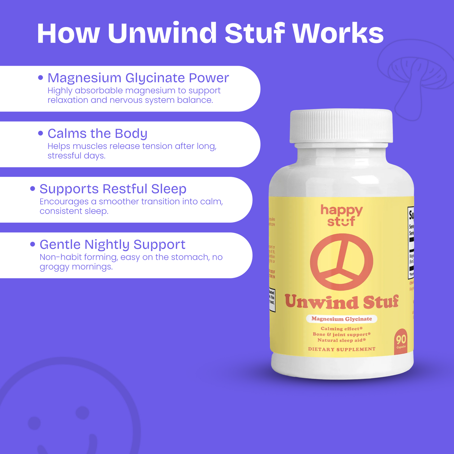 Unwind Stuf - Magnesium Glycinate Capsules