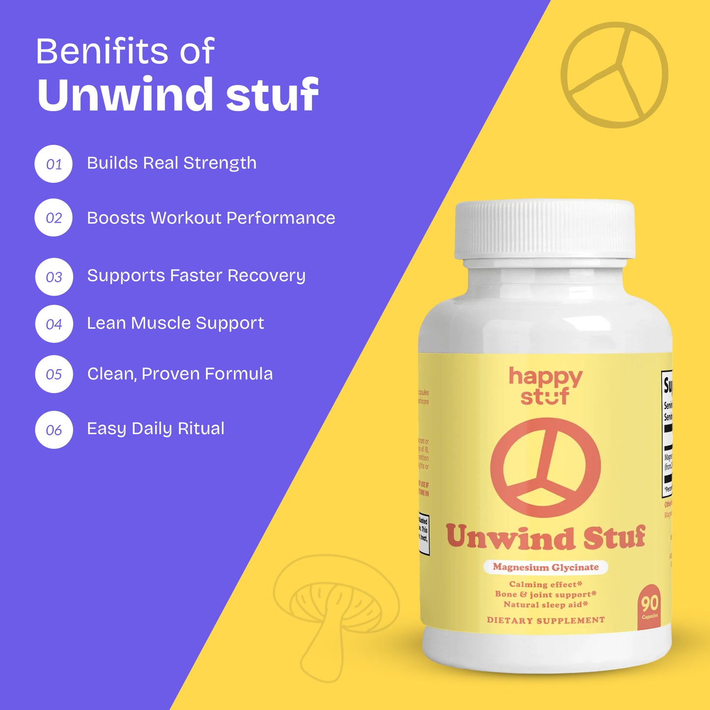 Unwind Stuf - Magnesium Glycinate Capsules