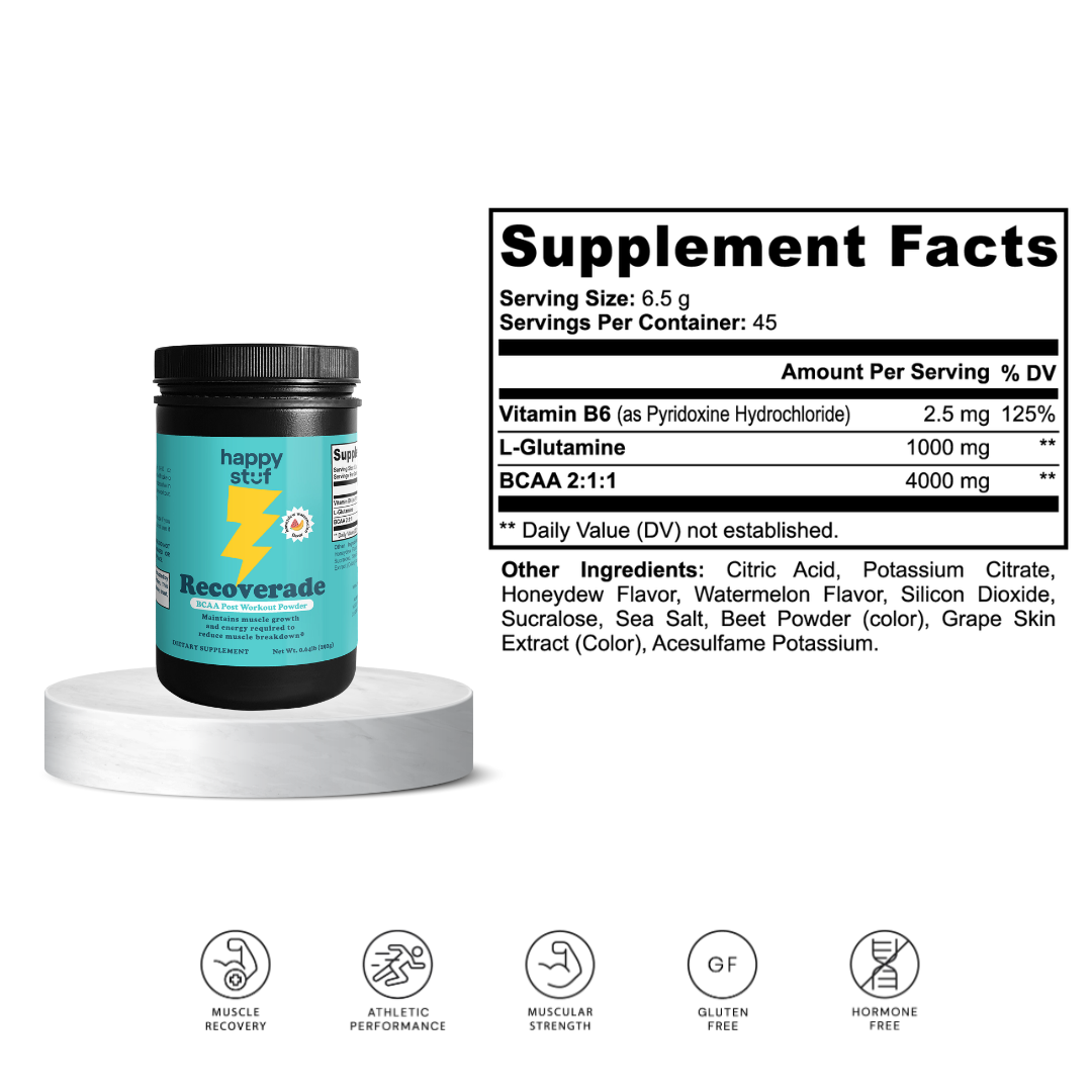 Recoverade - BCAA Post Workout Powder (Honeydew/Watermelon)